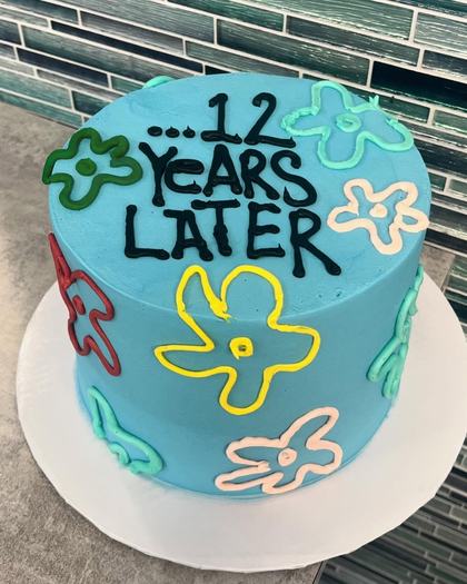 Twelve years later, a custom cake made by Aya's Sweets