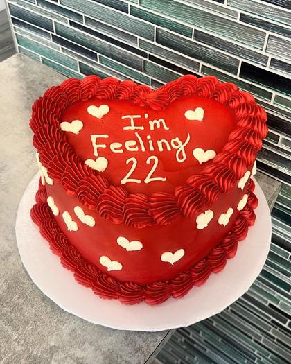 Feeling twenty two, a custom cake made by Aya's Sweets