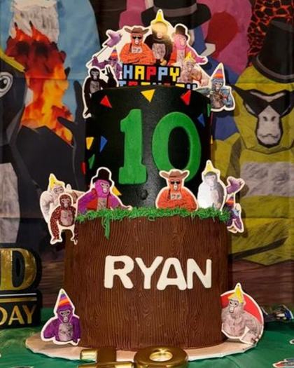 Ryan hits ten, a custom cake made by Aya's Sweets
