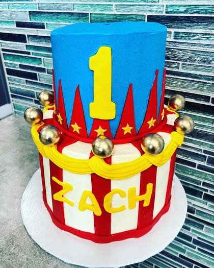 Zach turns one, a custom cake made by Aya's Sweets