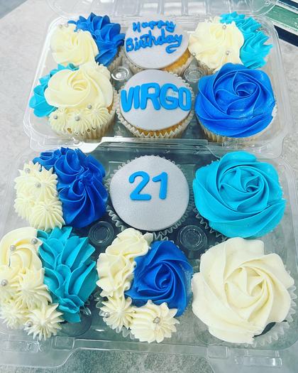 Twenty one, by the dozen, a custom cake made by Aya's Sweets