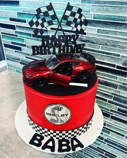 Shelby for Baba, a custom cake made by Aya's Sweets