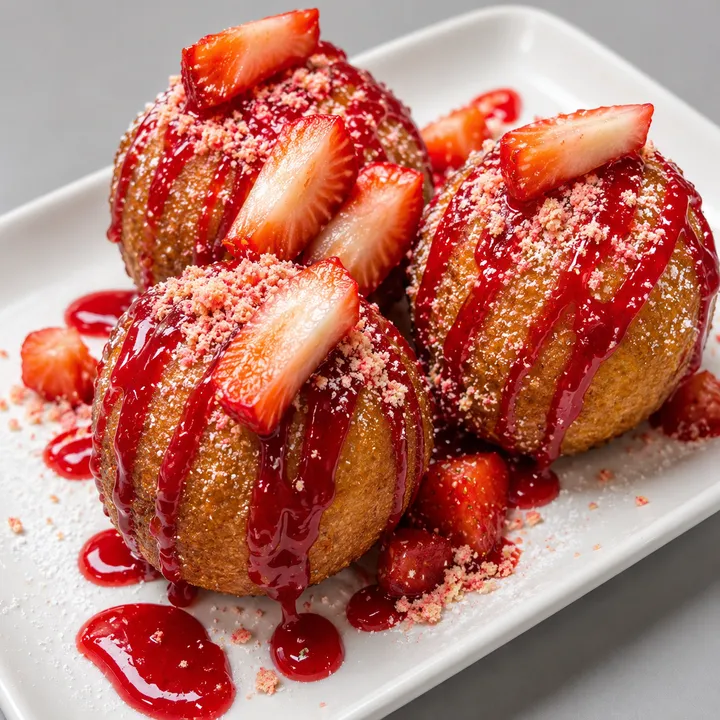 Strawberry Shortcake Fried Oreos at Aya's Sweets